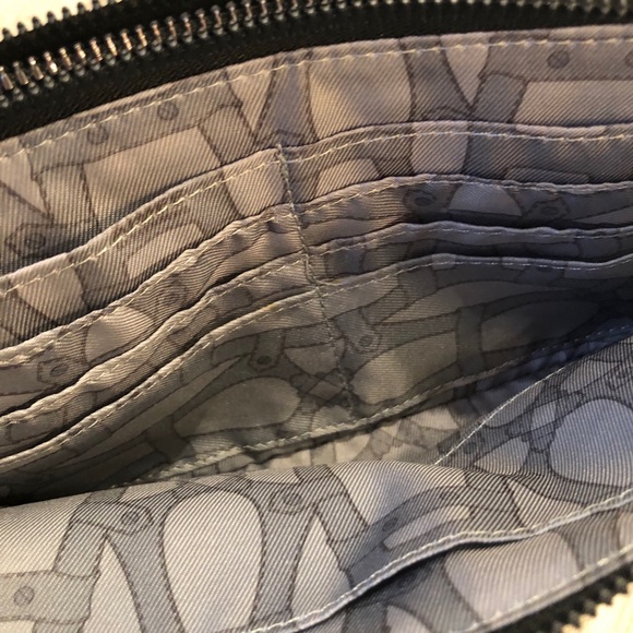 Aimee Kestenberg Gold Double Zip clutch - Picture 5 of 5